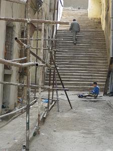 1989 les petits escaliers rue baenziger qui demarrer rue des jardins pour finir bd stalingrad